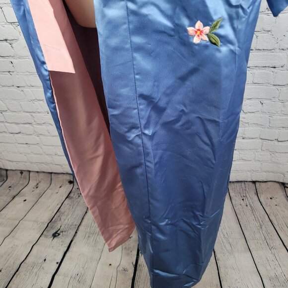 Warner Bros Productions The Last Samurai Blue Cherry Blossom Kimono Robe USA O/S - Picture 6 of 16